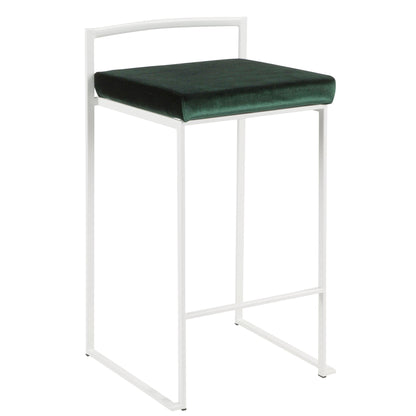 Majestic Office Furniture Stacker 26" Fixed-Height Counter Stool - Set Of 3