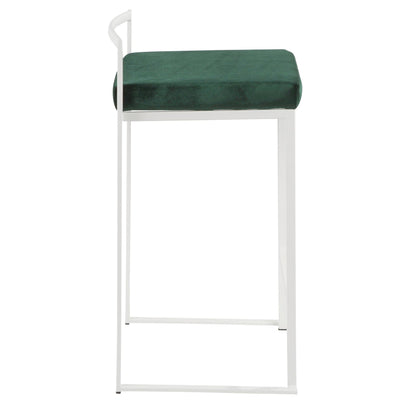 Majestic Office Furniture Stacker 26" Fixed-Height Counter Stool - Set Of 3