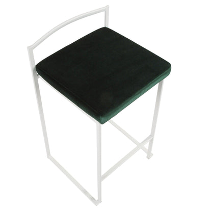 Majestic Office Furniture Stacker 26" Fixed-Height Counter Stool - Set Of 3