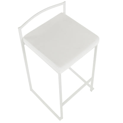 Majestic Office Furniture Stacker 26" Fixed-Height Counter Stool - Set Of 3