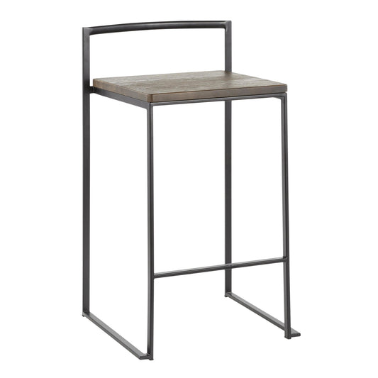Majestic Office Furniture Stacker 26" Fixed-Height Counter Stool - Set Of 3