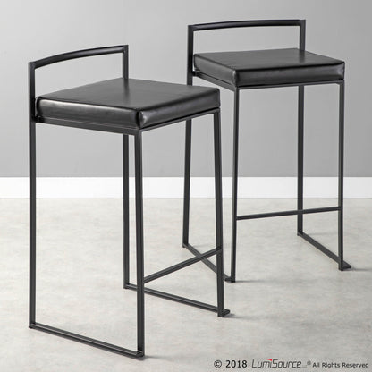 Majestic Office Furniture Stacker 26" Fixed-Height Counter Stool - Set Of 3
