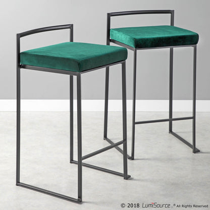 Majestic Office Furniture Stacker 26" Fixed-Height Counter Stool - Set Of 3