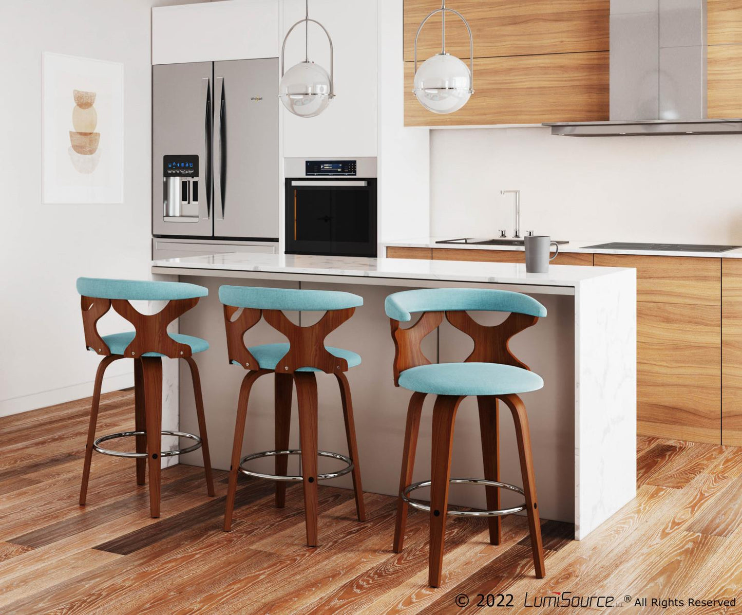 Majestic Office Furniture 26" Fixed-Height Counter Stool - Set of 2