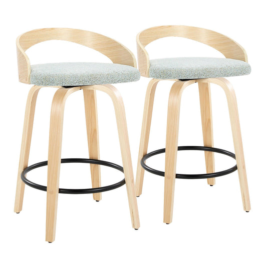 Majestic Office Furniture 26" Fixed-Height Counter Stool - Set of 2