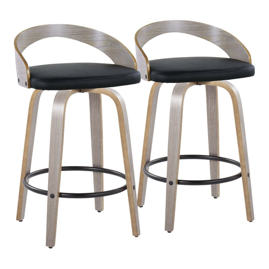 Majestic Office Furniture 26" Fixed-Height Counter Stool - Set of 2