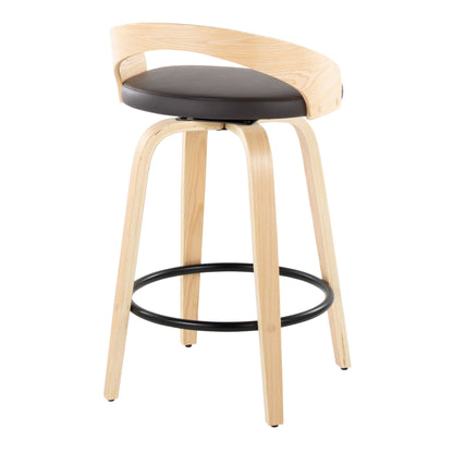 Majestic Office Furniture 26" Fixed-Height Counter Stool - Set of 2