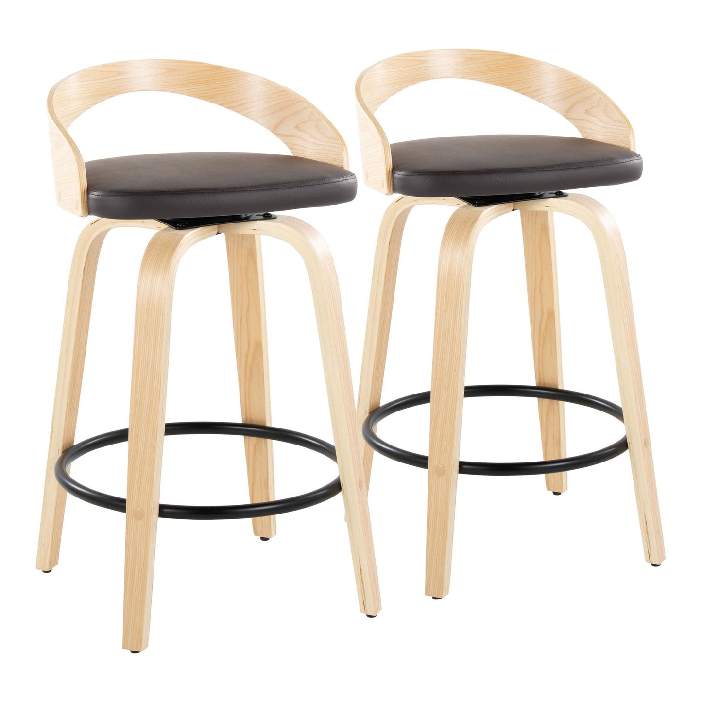 Majestic Office Furniture 26" Fixed-Height Counter Stool - Set of 2