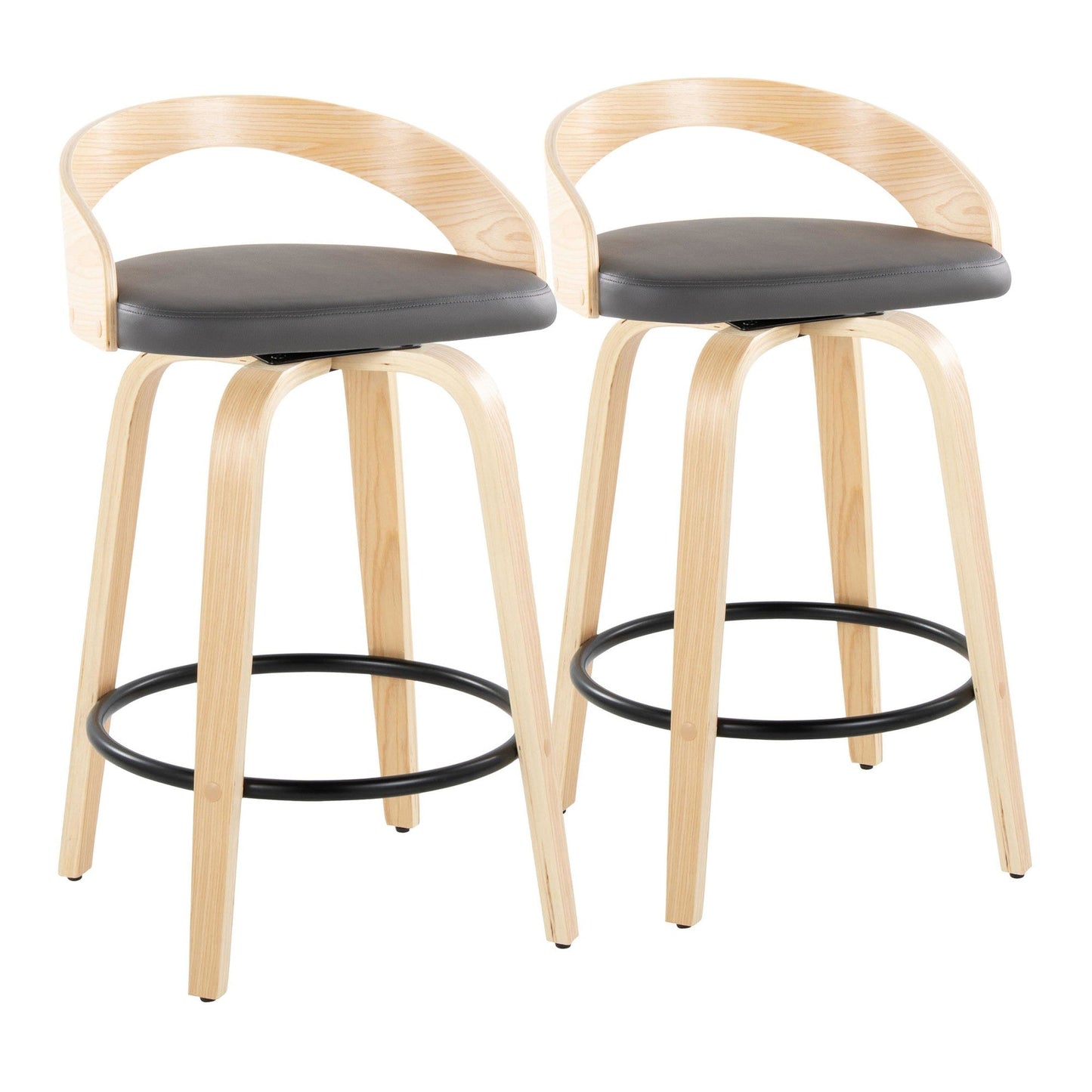Majestic Office Furniture 26" Fixed-Height Counter Stool - Set of 2