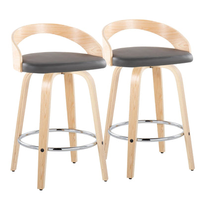 Majestic Office Furniture 26" Fixed-Height Counter Stool - Set of 2