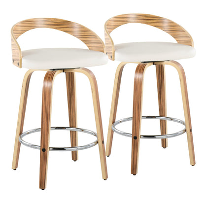 Majestic Office Furniture 26" Fixed-Height Counter Stool - Set of 2