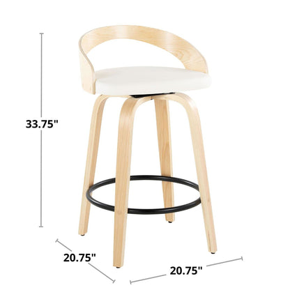Majestic Office Furniture 26" Fixed-Height Counter Stool - Set of 2