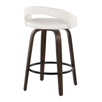 Majestic Office Furniture Upholstered 26" Fixed-Height Counter Stool - Set of 2