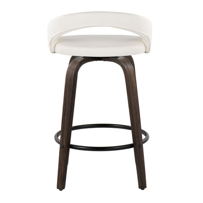 Majestic Office Furniture Upholstered 26" Fixed-Height Counter Stool - Set of 2