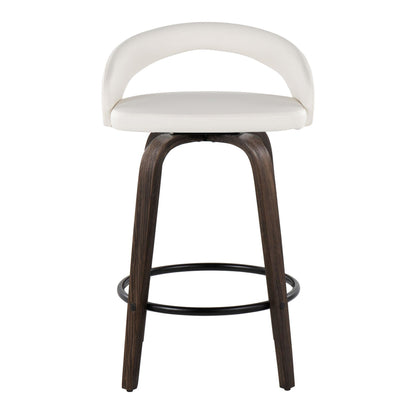 Majestic Office Furniture Upholstered 26" Fixed-Height Counter Stool - Set of 2