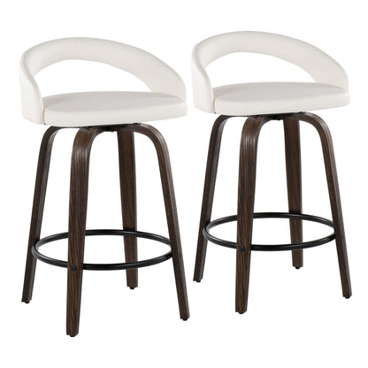Majestic Office Furniture Upholstered 26" Fixed-Height Counter Stool - Set of 2