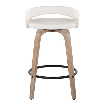 Majestic Office Furniture Upholstered 26" Fixed-Height Counter Stool - Set of 2