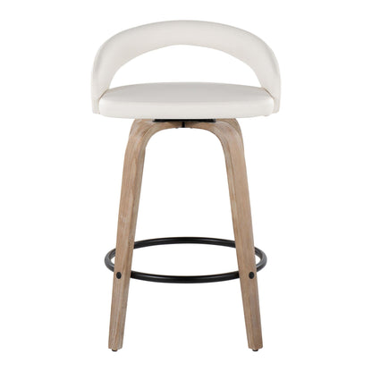 Majestic Office Furniture Upholstered 26" Fixed-Height Counter Stool - Set of 2