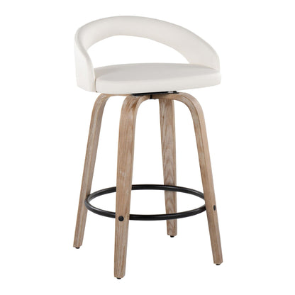 Majestic Office Furniture Upholstered 26" Fixed-Height Counter Stool - Set of 2