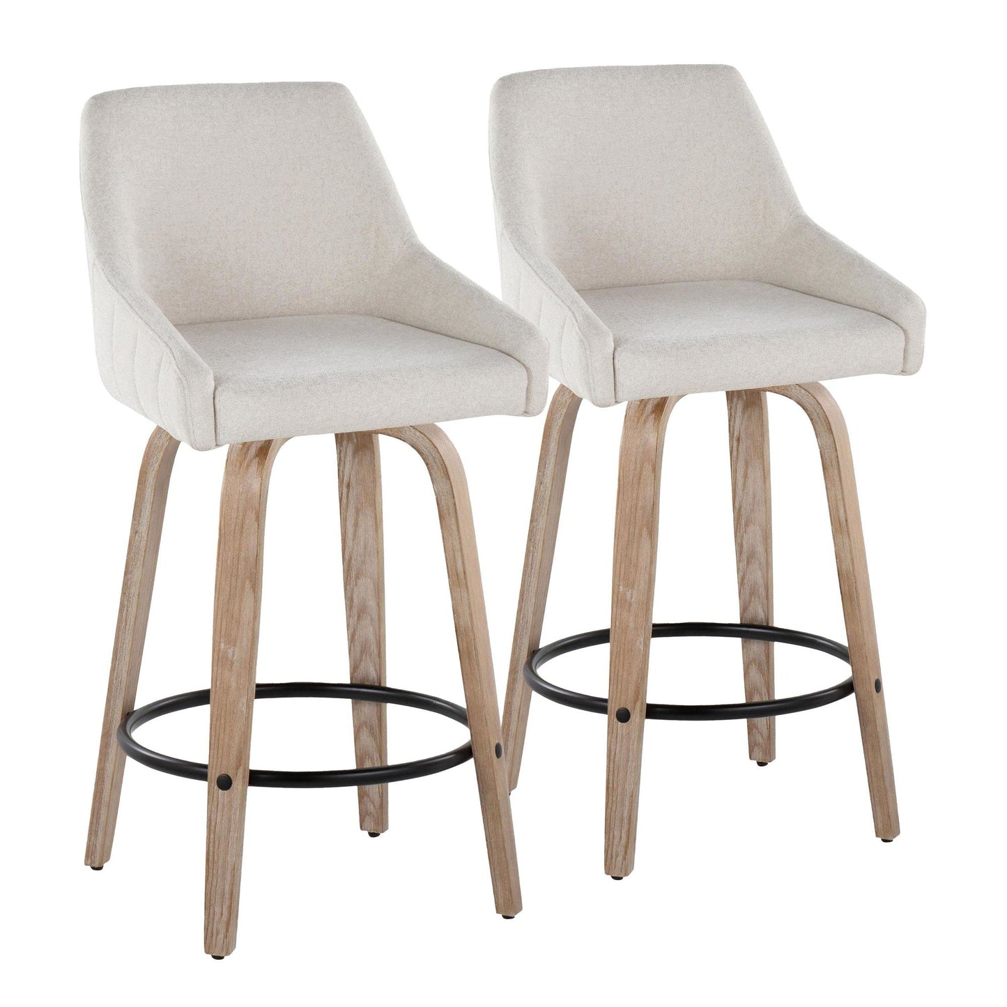 Majestic Office Furniture 26" Fixed-Height Counter Stool - Set of 2