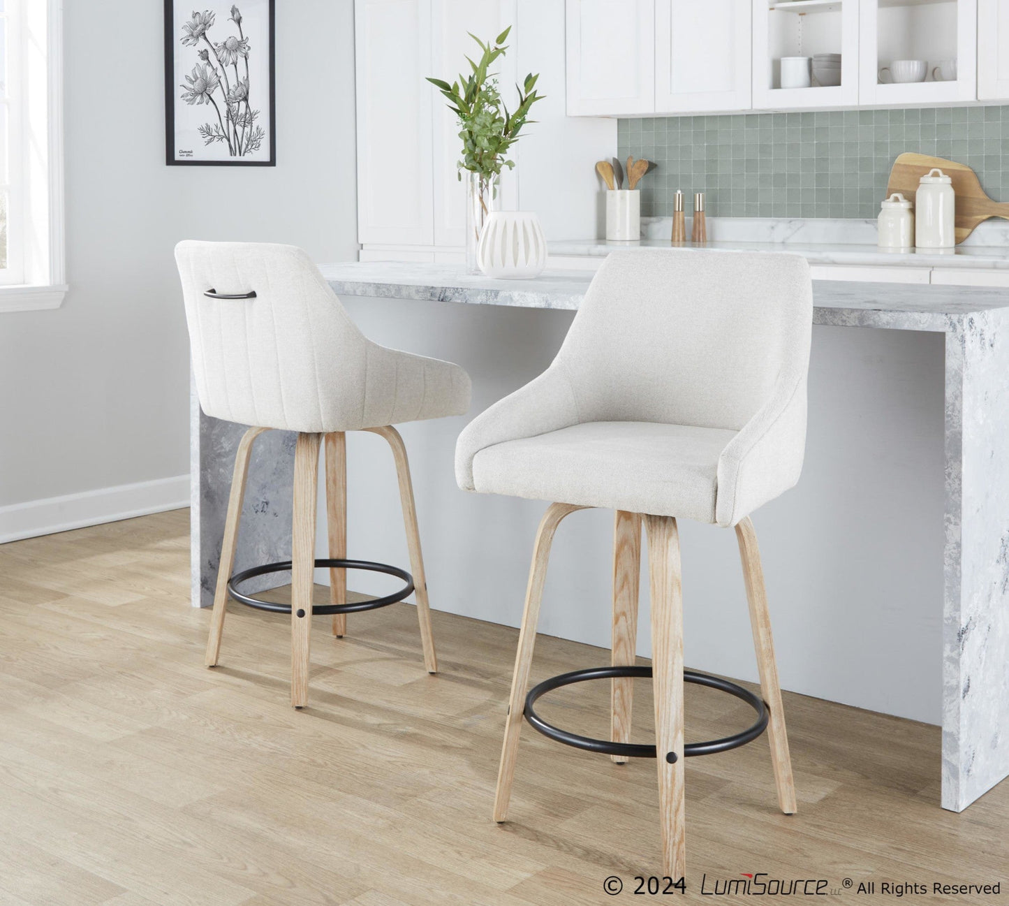 Majestic Office Furniture 26" Fixed-Height Counter Stool - Set of 2
