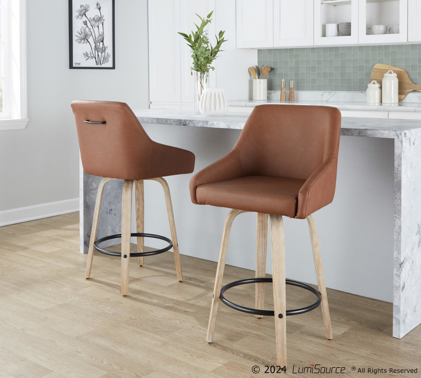 Majestic Office Furniture 26" Fixed-Height Counter Stool - Set of 2