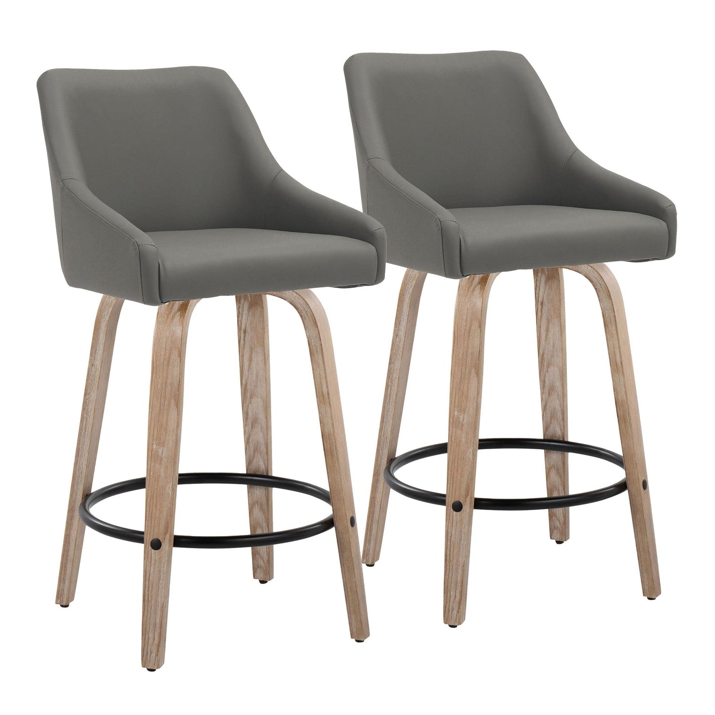 Majestic Office Furniture 26" Fixed-Height Counter Stool - Set of 2