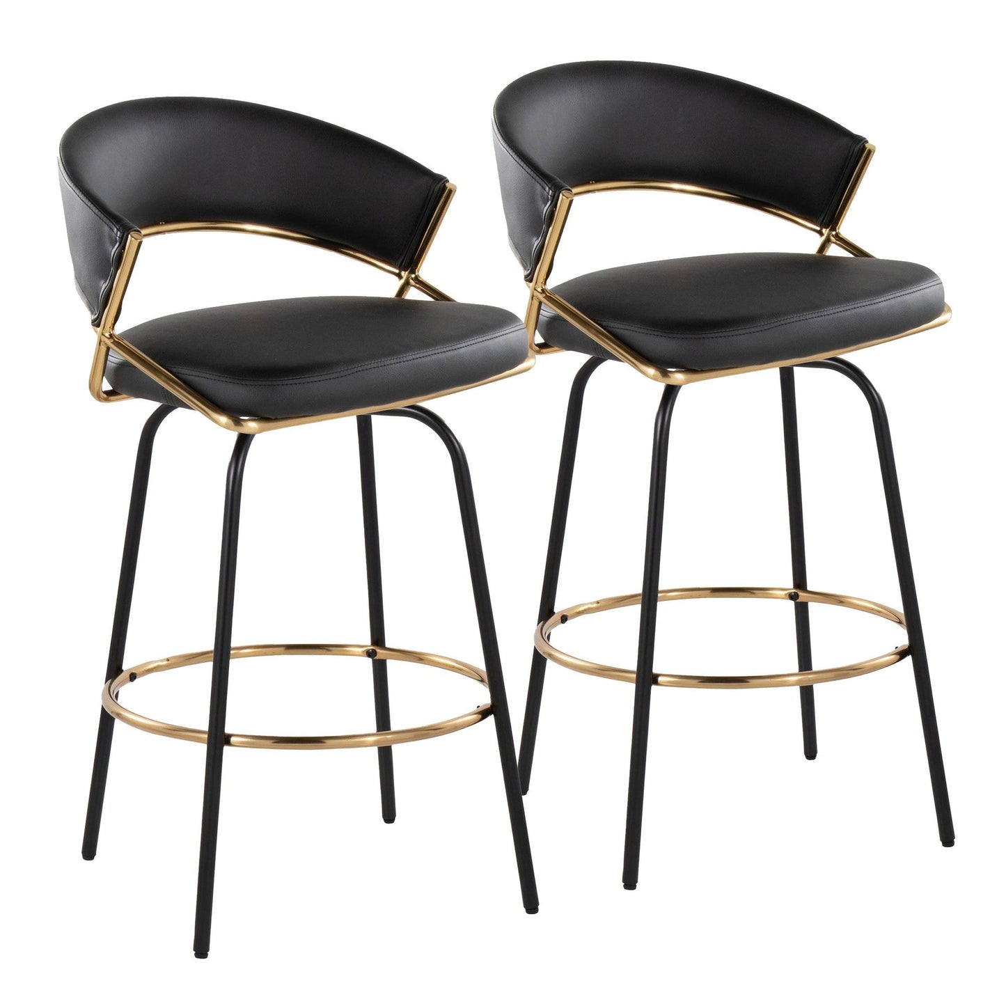 Majestic Office Furniture 26" Fixed-Height Counter Stool - Set of 2