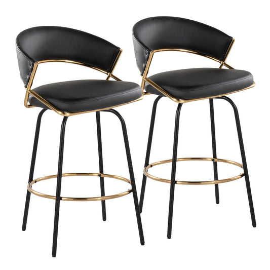 Majestic Office Furniture 26" Fixed-Height Counter Stool - Set of 2