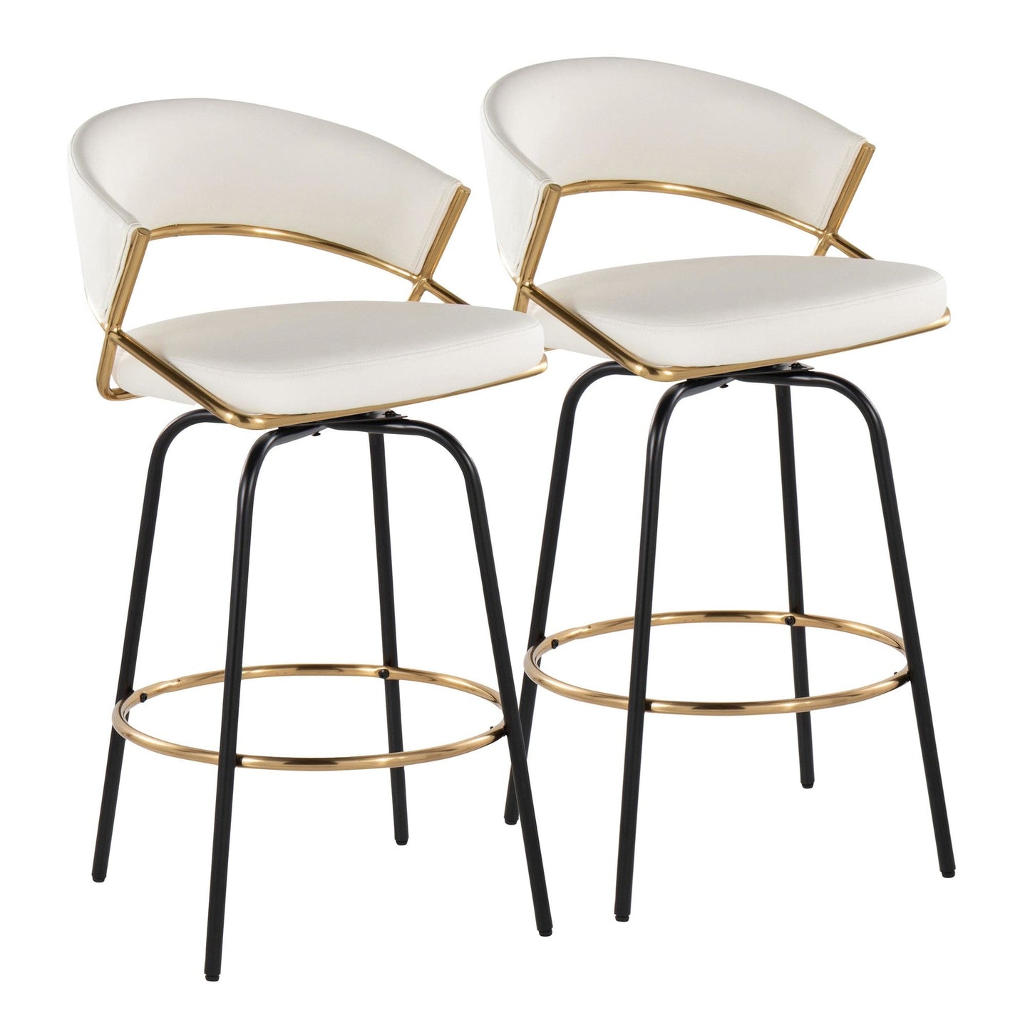 Majestic Office Furniture 26" Fixed-Height Counter Stool - Set of 2