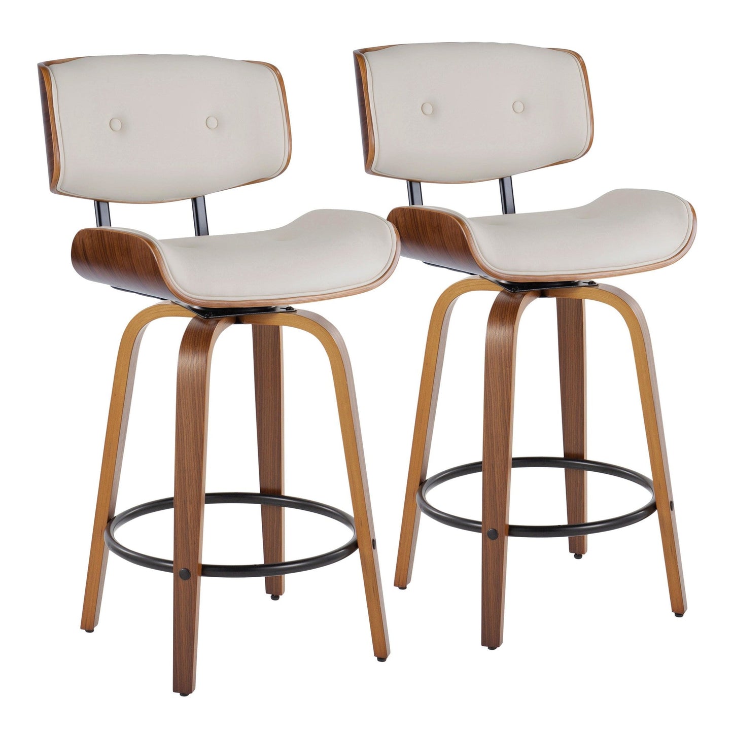 Majestic Office Furniture 26" Fixed-Height Counter Stool - Set of 2