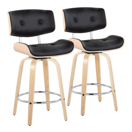 Majestic Office Furniture 26" Fixed-Height Counter Stool - Set of 2