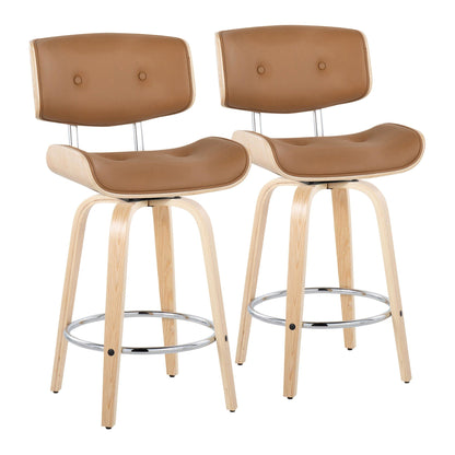 Majestic Office Furniture 26" Fixed-Height Counter Stool - Set of 2