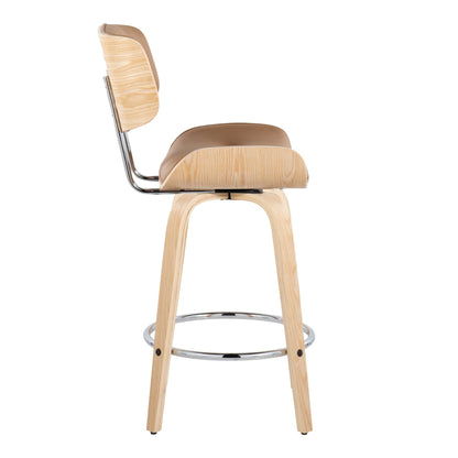 Majestic Office Furniture 26" Fixed-Height Counter Stool - Set of 2