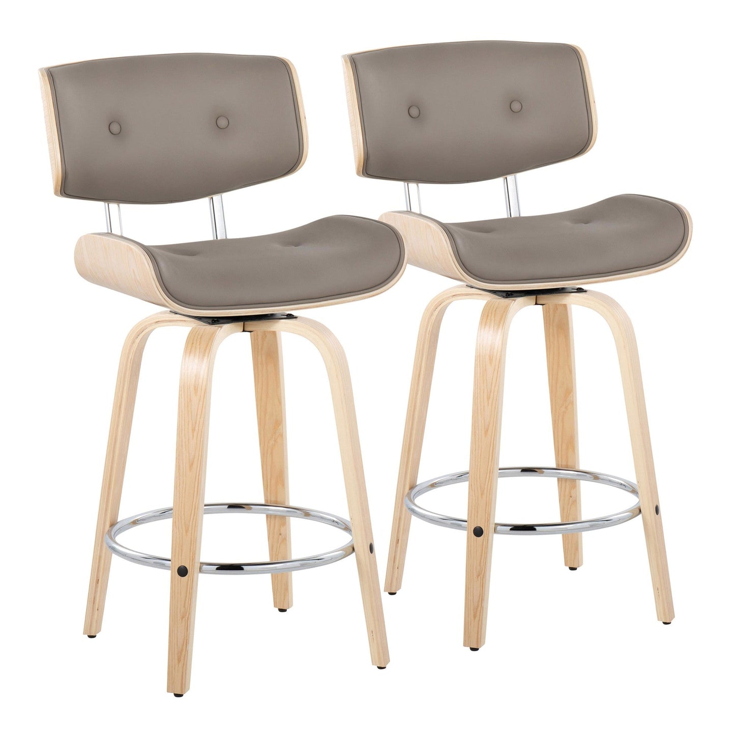 Majestic Office Furniture 26" Fixed-Height Counter Stool - Set of 2