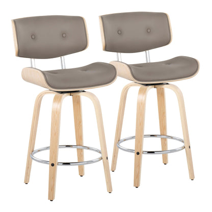 Majestic Office Furniture 26" Fixed-Height Counter Stool - Set of 2