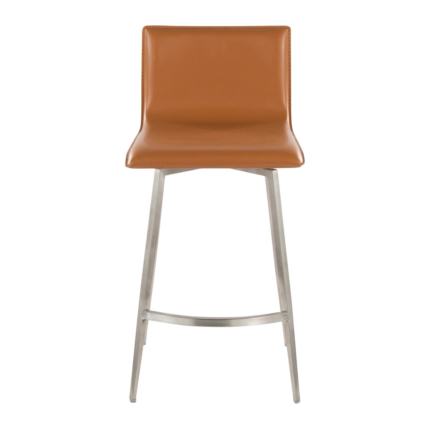 Lumisource Mara Upholstered 26" Fixed-Height Counter Stool - Set of 2