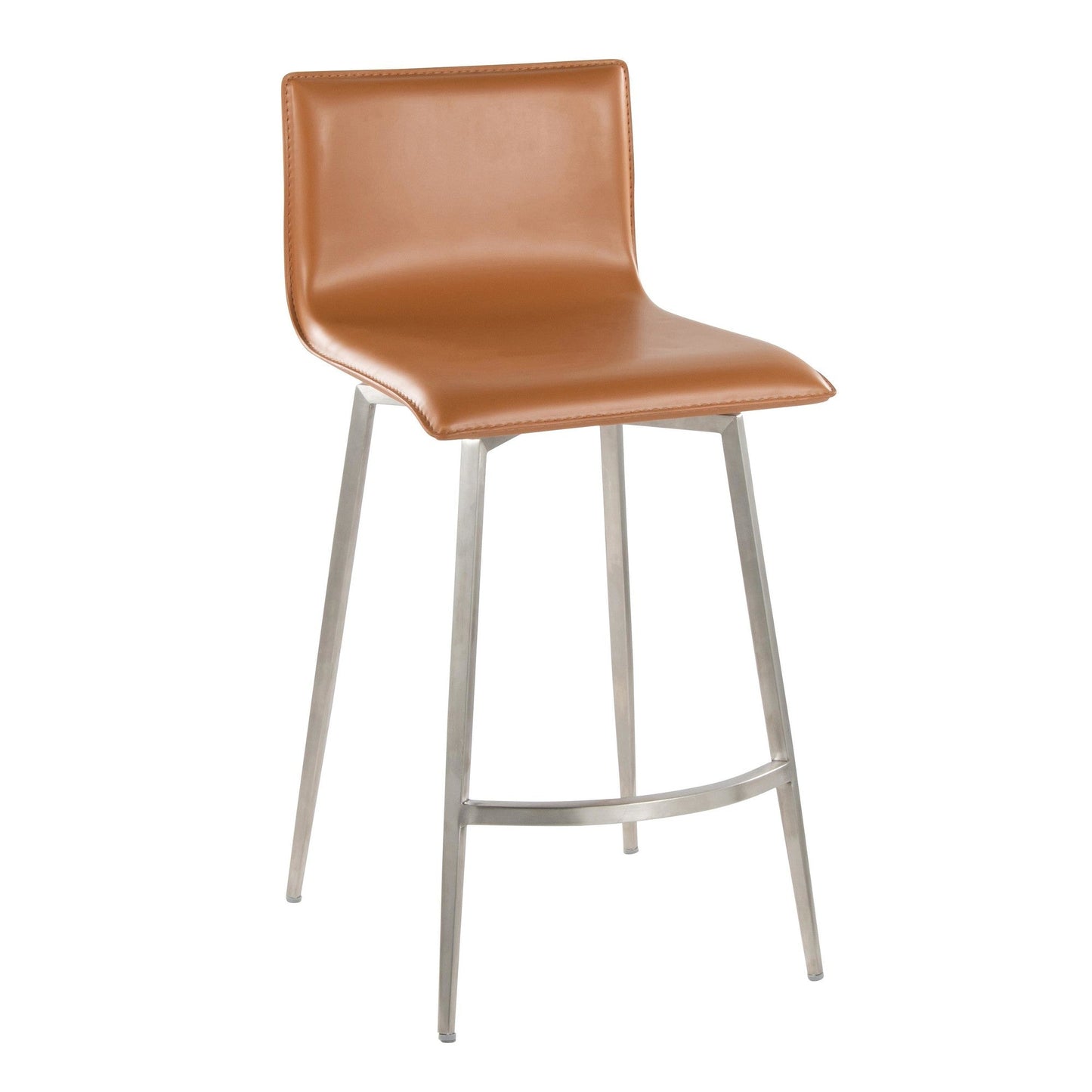 Lumisource Mara Upholstered 26" Fixed-Height Counter Stool - Set of 2