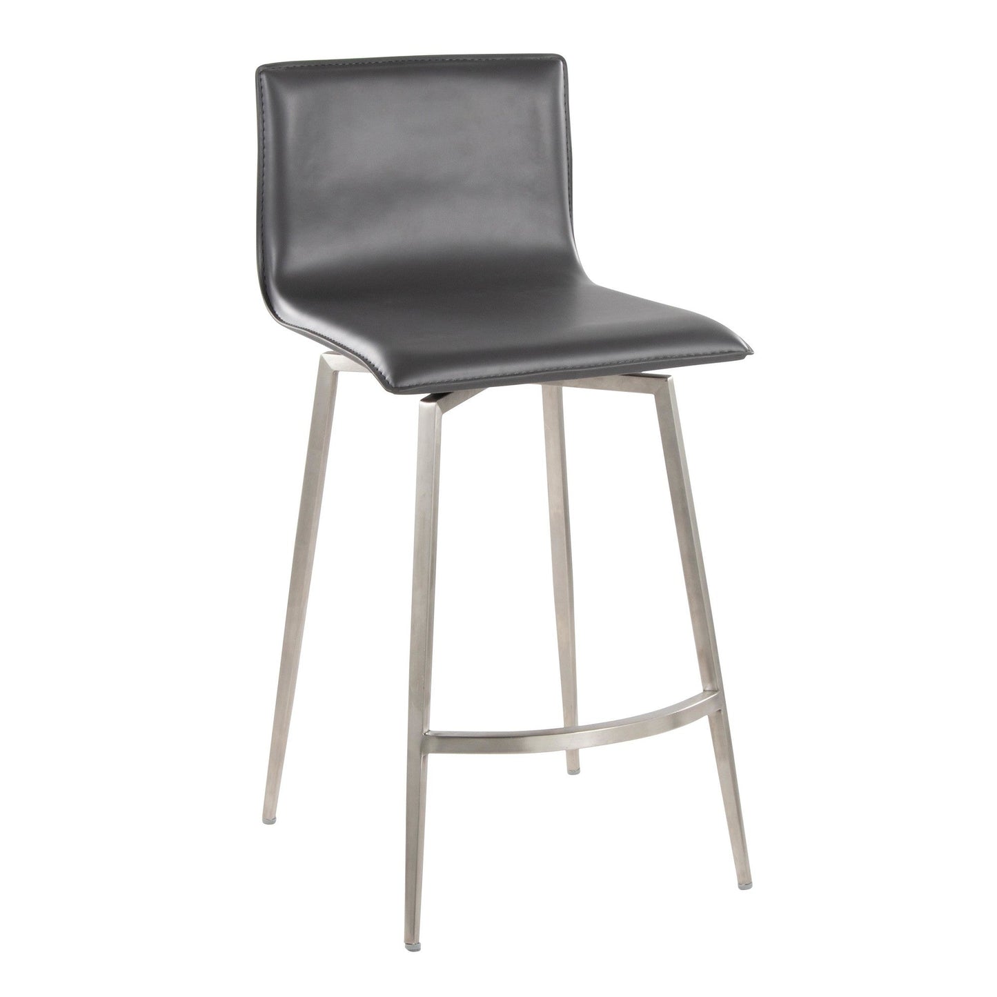 Lumisource Mara Upholstered 26" Fixed-Height Counter Stool - Set of 2