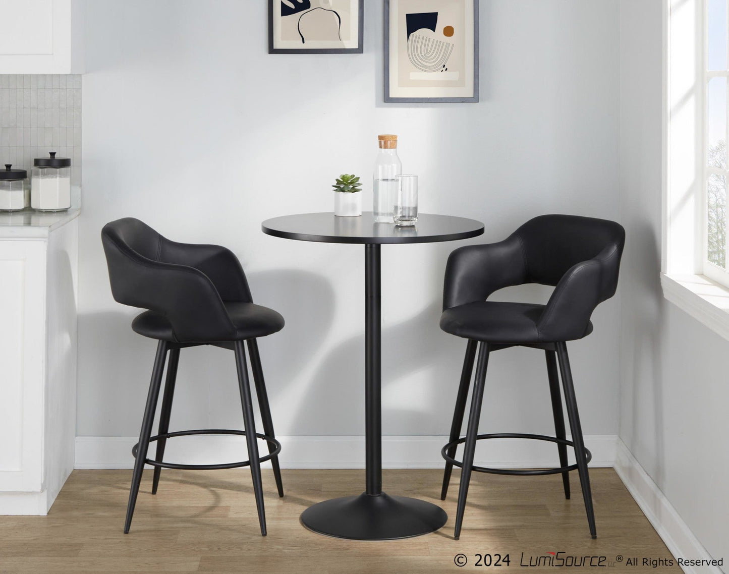 Majestic Office Furniture 26" Fixed-Height Counter Stool - Set of 2