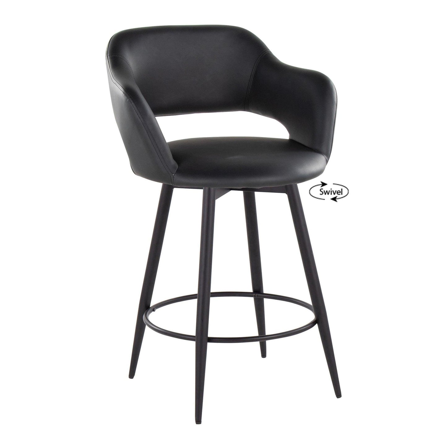 Majestic Office Furniture 26" Fixed-Height Counter Stool - Set of 2
