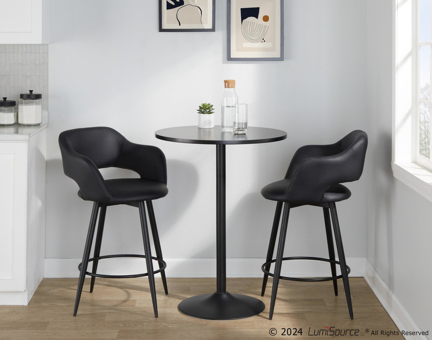 Majestic Office Furniture 26" Fixed-Height Counter Stool - Set of 2