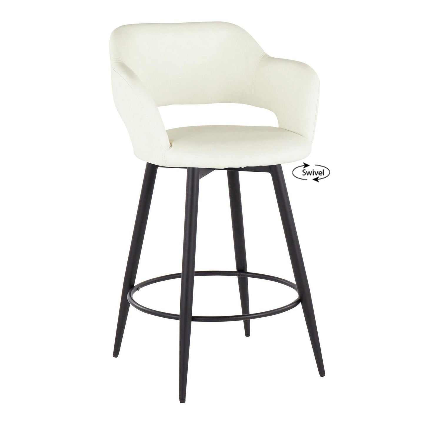 Majestic Office Furniture 26" Fixed-Height Counter Stool - Set of 2