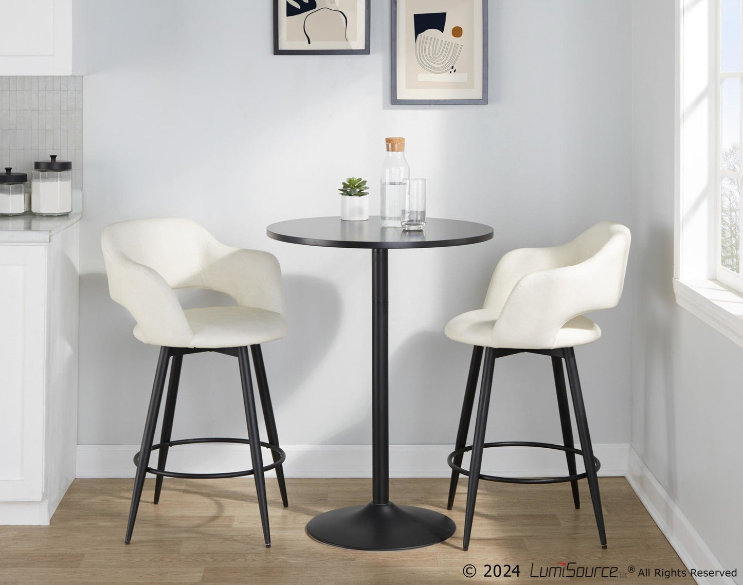 Majestic Office Furniture 26" Fixed-Height Counter Stool - Set of 2