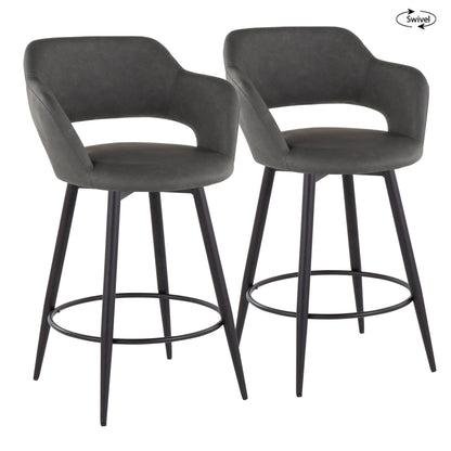 Majestic Office Furniture 26" Fixed-Height Counter Stool - Set of 2