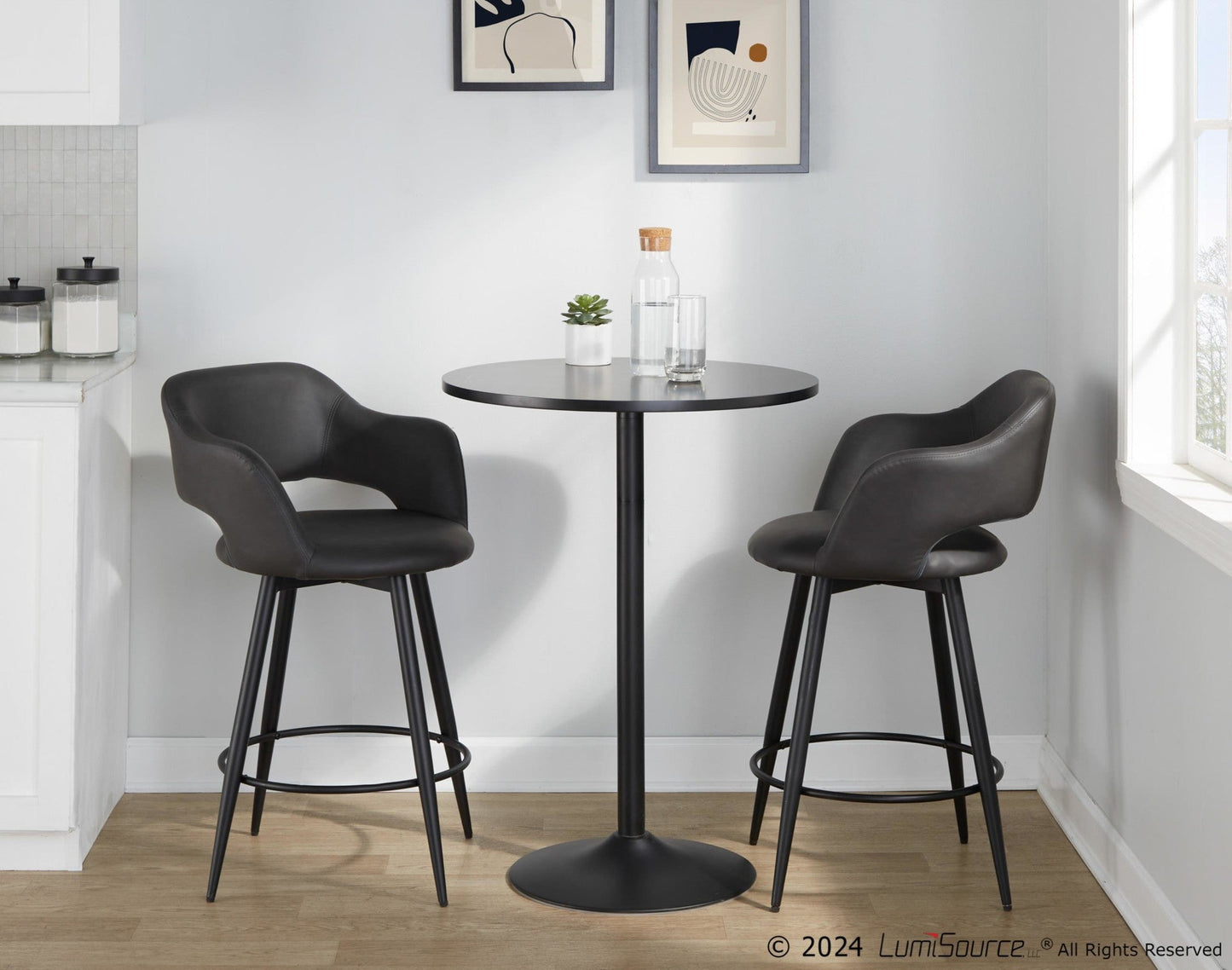Majestic Office Furniture 26" Fixed-Height Counter Stool - Set of 2