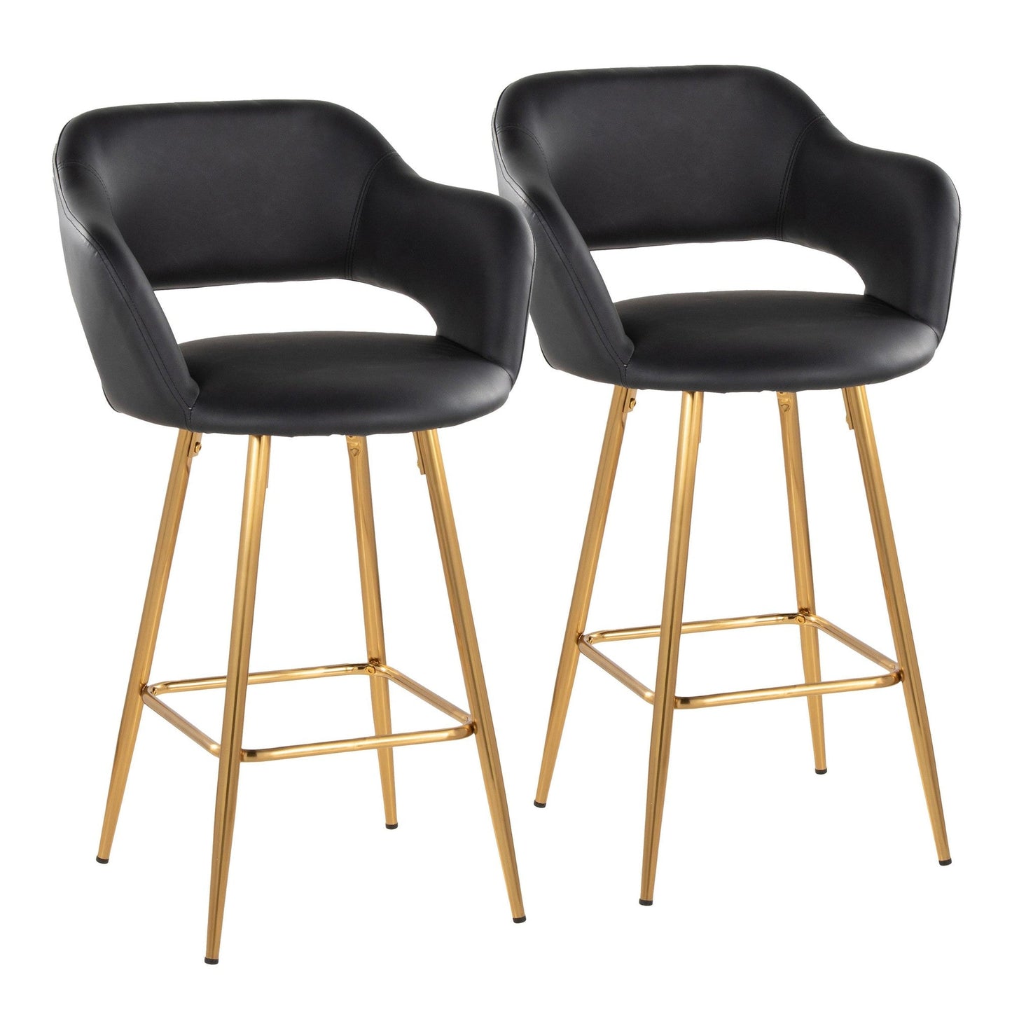 Majestic Office Furniture 26" Fixed-Height Counter Stool - Set of 2