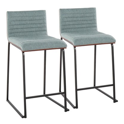 Majestic Office Furniture Mara 26" Fixed-Height Counter Stool - Set of 2