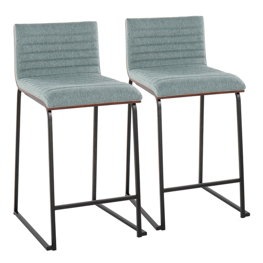 Majestic Office Furniture Mara 26" Fixed-Height Counter Stool - Set of 2