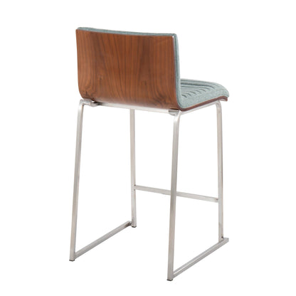 Majestic Office Furniture Mara 26" Fixed-Height Counter Stool - Set of 2